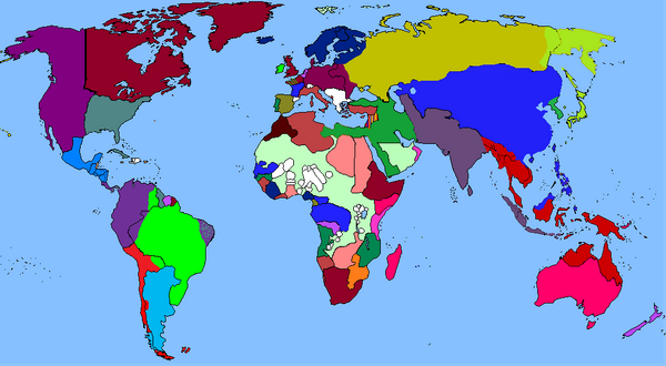 Кунерсдорфское завершение:Мир в 1926 году (карта)